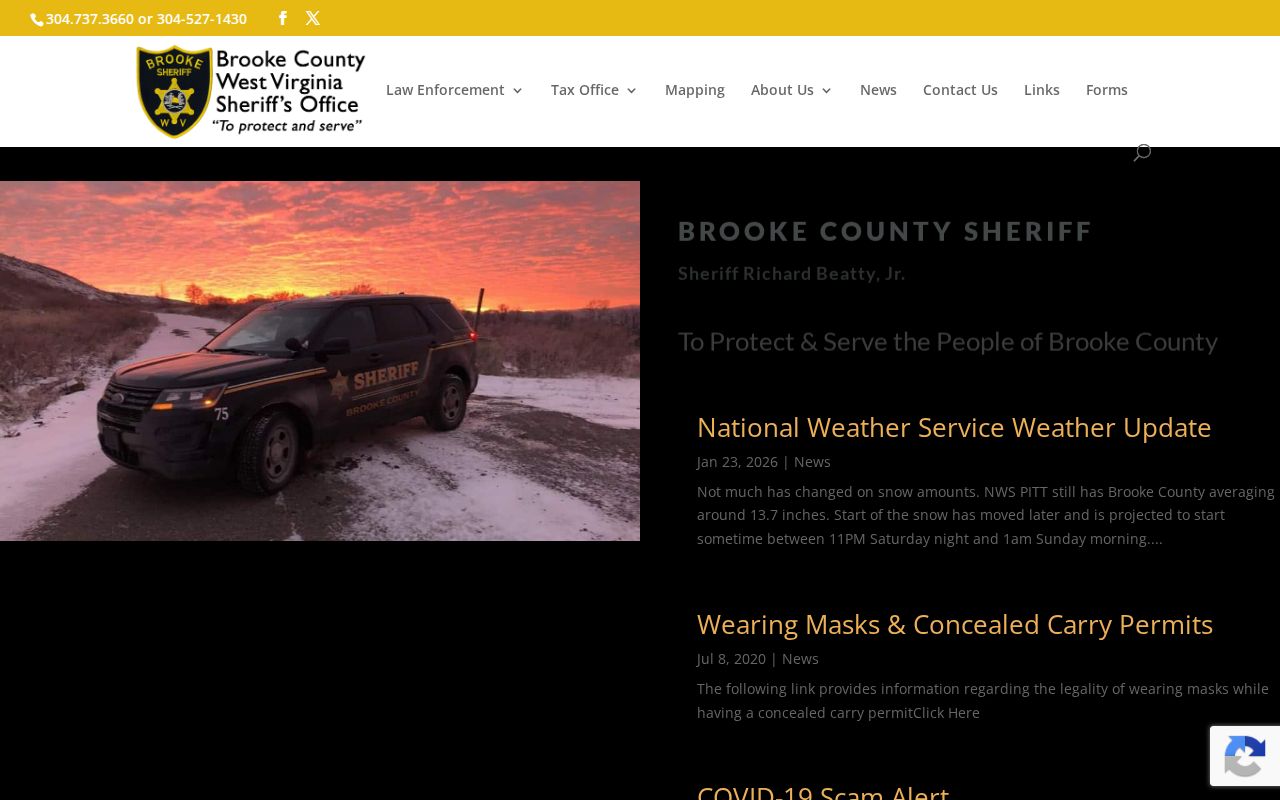 Brooke County Sheriff's Office official website