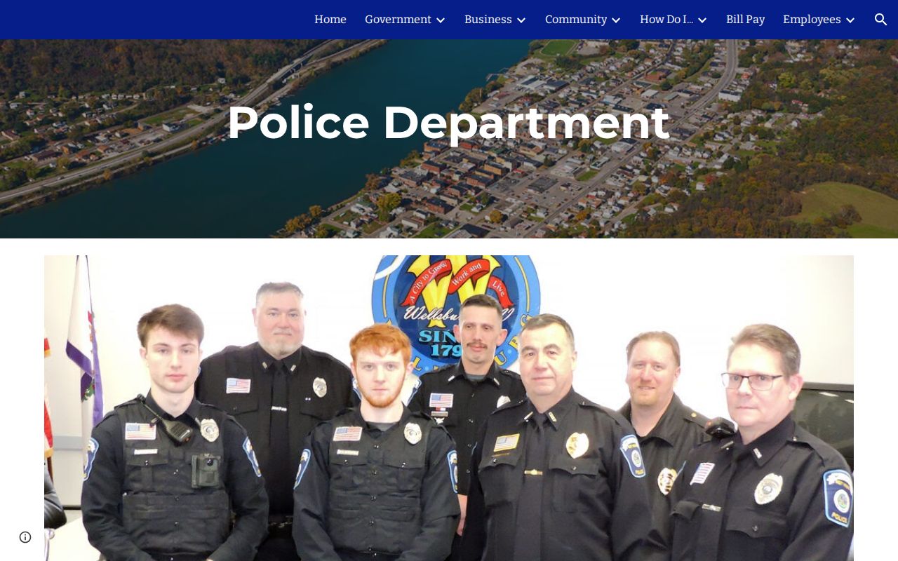 Brooke County Wellsburg Police arrest-record source page
